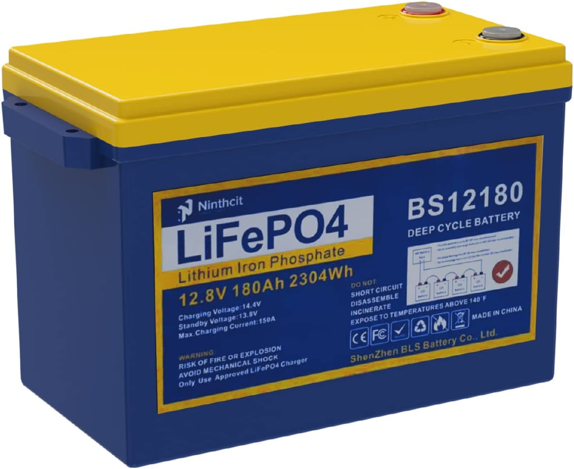 12V 120Ah LiFePO4 Battery Pack Deep Cycle Battery with 4S 12.8V