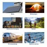 Ninthcit LiFePO4 Akku 12.8V 160AH 2048Wh, Lithium Batterie mit über 8000 Mal Tiefzyklen und BMS Schutz für Solaranlage, Geeignet für Solaranlagen, Wohnmobile, Boote, Häuser, Solarpanel-Kits