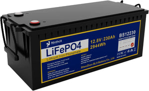 12.8V 230Ah LiFePO4 Wiederaufladbare 230Ah Lithium Batterie, 8000 Zyklen Max. 2944Wh Ausgang LiFePO4 Batterie für Wohnmobile, Camping, Solars, Off-Output Grid