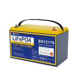 Batería recargable LiFePO4 de 12V y 100Ah, batería de ciclo profundo de 12,8 V con 4S, 12,8 V, 80A, BMS, reemplazo de la mayoría de energía de respaldo, barco Solar RV