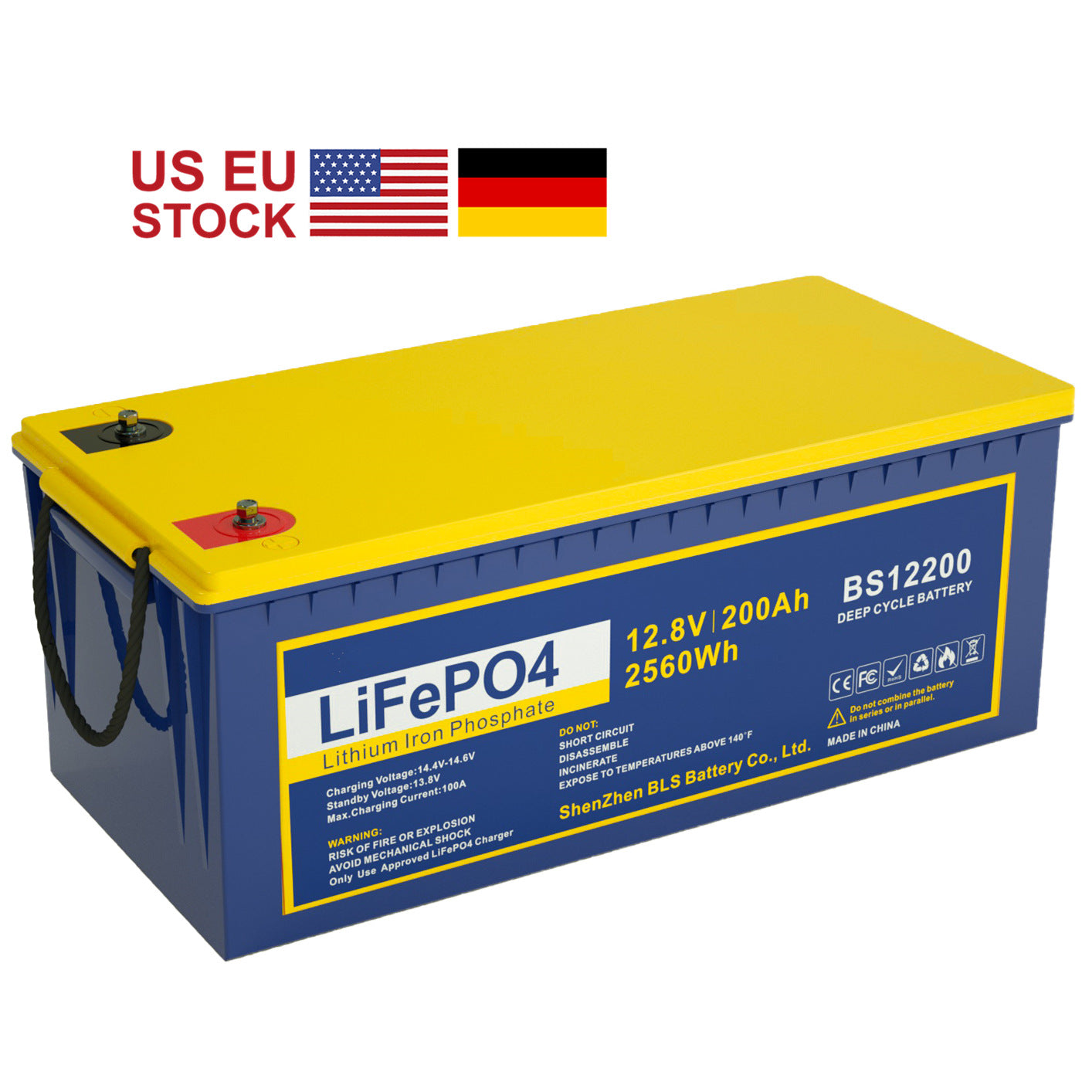 LiFePo4 200Ah 12V Tiefer Zyklus Batterie mit BMS
