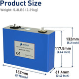 3.2V 132Ah LiFePO4 Battery Pack 2021 Class A Lithium Iron Phosphate Solar Cell with QR Code