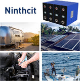 Ninthcit LiFePO4 Akku 12.8V 25AH 320Wh, Lithium Batterie mit über 8000 Mal Tiefzyklen und BMS Schutz für Solaranlage, Geeignet für Solaranlagen, Wohnmobile, Boote, Häuser, Solarpanel-Kits